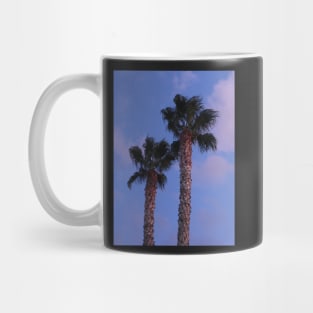 Two Palm Trees at Night Mug